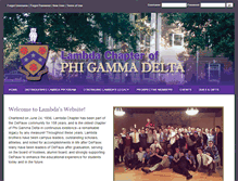 Tablet Screenshot of depauwfiji.com